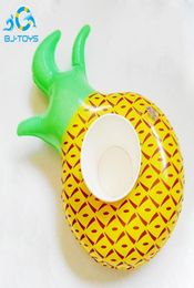 Pvc Inflatable Cups Holder Coasters Gas Charging Floats Tubes Pineapple Watermelon Lemon Drink Cupholder Pool Floating Bar Coaster9795927