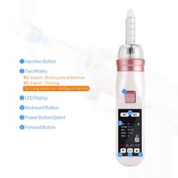 Newest Hydro Mesotherapy Meso Gun High Pressure Ijection Ez Needle Vacuum Therapy Skin Rejuvenation Wrinkle Remove523