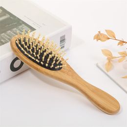 Party Favor Natural phyllostachys pubescens Bamboo comb Brush Healthy Care Massage Wood Hair Combs Antistatic Detangling Airbag Hairbrush Hair Styling Tool LT831