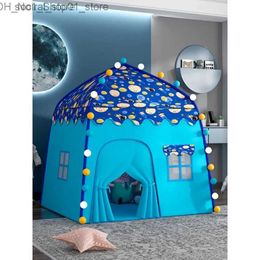 Toy Tents Toy Tents Children Tent Baby Princess Playhouse Super Large Room Crling Indoor Outdoor Tent Castle Princess Living Game Q231220 L240313