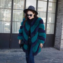 Women's Fur Leopard Women Faux Coats 2024 Retor Patchwork Coat Elegant Female Winter Warm Jacket Parka M872