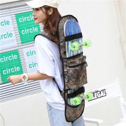 Covers Double Rocker Skateboard Backpack Land Surfboard Bag Longboard Bag Skateboard Carry Bag Skate Accessories Storage Backpack