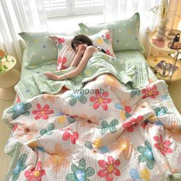 Comforters sets High Quality Summer Quilts Quilting Mechanical Wash Single Double Blanket Bed Quilt Soft Skin Friendly Adults Childs Comforter YQ240313