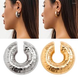 Hoop Earrings Minimalistic Geometric Earring Comfortable Fit Non Piercing Ear Cuff