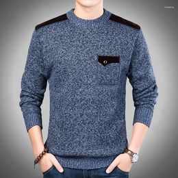 Men's Sweaters Fashion Winter Sweater Thick Slim Fit Jumpers Knitwear Pullovers Wool Male Autumn Korean Style Casual Clothes M-3XL