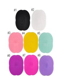 Silicone Makeup Brush cosmetic brush Cleaner Cleaning Scrubber Board Mat washing tools Pad Hand Tool4769952