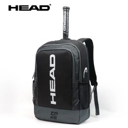 Bags Original HEAD Tennis Backpack Djokovic 2 Tennis Rackets Tennis Bag Without Shoe Bag Fitness Gym Sports Bag Badminton Racket Pack