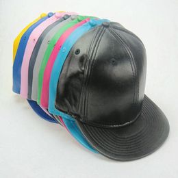 2017 New Leather Blank No brand snapback caps baseball Hats305x