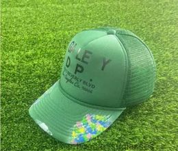 Latest Patch Embroidery Mens Ball Caps Casual Galleryes Lettering Curved Dept Brim Baseball Cap Fashion Letters Hat Printing Bx1mt