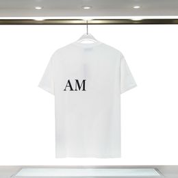 amirii shirt amira shirt tshirt mens designer shirts Short Sleeves t-shirt crew neck quick dry Cotton Blend letter print casual summer cthes tees men short 900