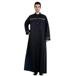 Ethnic Clothing Traditional Mens Saudi Arabic Robe Dishdasha Thoub Muslim Islamic Long Kaftan Abaya Eid Dubai Jubba Thobe Dress Caftan