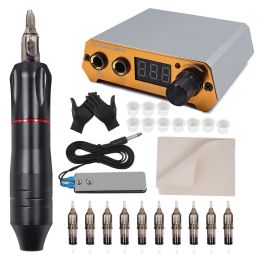 Machine Professional Rotary Tattoo Hine Kit Mini Power Tattoo Pen Set with 10pcs Cartridges Needles for Tattoo Studio Supplies