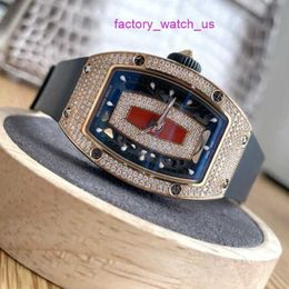 Exciting Watch RM Watch Hot Watch RM07-01 Women's RM0701 Red Lip Sky Star Red Gold Diamond Business Casual