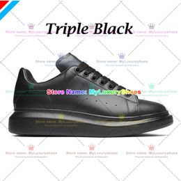 New Designer Casual Shoes Large Woman Mens White Smooth Calf Leather Flat Laces Platform Rubber Sole Sneakers Black Pink Light Blue Rounded Toe Suede Low Top 721