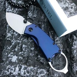 Camping Hunting Knives Small 1.75 8 cr13mov Outdoor Folding Knife EDC Camping Rescue Tools 440C Handle Bottle Opener Fruit Cutter Hunting Knife 240315