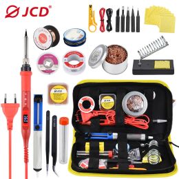 Boormachine Jcd Electric Soldering Iron 80w Lcd Digital Display Adjustable Temperature Soldering Iron Tips 220v/110v Welding Solder Tools