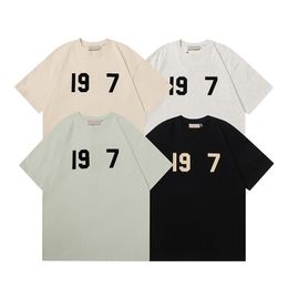 24ss Men's T Shirts Fashion Letters High Street T-shirt Men Women Tees Cotton Loose Casual Tops Short Sleeve Shirt