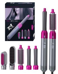 Professional Hair Dryer 5 In 1 MultiFunctional Hair Curler Comb Air Styler Curler Straightening Curling Iron Styling Brush Too9139942