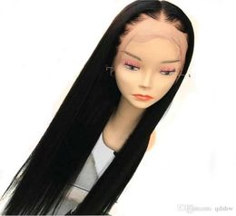 Human Hair Lace Front Wig 30 Inch Long Silky Straight Glueless Virgin Brazilian 30 In Full Lace Human Wigs For Black Women2709180