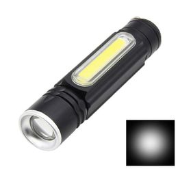 BRELONG USB Rechargeable Tactical Flashlight Cofuture LED Handheld Flashlight Side Lights and Magnets Adjustable Focus 1 pc9324855