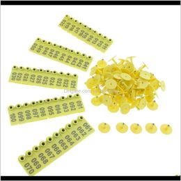 100 Sets 001100 Number Animal Use Ear Tag Livestock Tags Labels Sheep D8Hdb Other Pet Supplies 2K0Jo2671