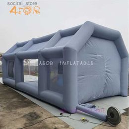 Toy Tents FREE SHIPPING Automobile inflatable giant car workstation spray paint booth tan spray booths for cars L240313