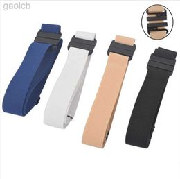 Belts Buckle-Free Elastic Belt Jeans Pants Stretch Waist Women Men Buckle Buckle free Belts H111 ldd240313