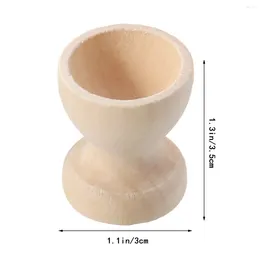 Dinnerware Sets 15 Pcs Crafts Child Refrigerator Tabletop Egg Tray Container Wooden Stands Toys