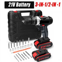 Zaagmachines 36v/21v Impact Electric Cordless Drill 28n.m Wireless Rechargeable Hand Drills Brush Motor Screwdriver Diy Electric Power Tools