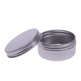 60ml Empty Aluminium Cosmetic Containers Pot Lip Balm Jar Tin For Cream Ointment Hand Cream Packaging Box LX2150 ZZ