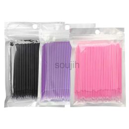 Makeup Brushes 100/200pcs Brushes Swab Eyelash Eye Lash Glue Brushes microbrush eyelash ldd240313