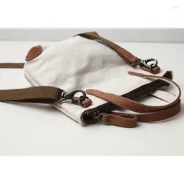 Evening Bags Cotton Canvas Mini Female Bag Japan Style Solid Colour Zip Mobile Phone Storage Shoulder Women Handbag Original Messenger