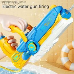 Sand Play Water Fun Gun Toys New Children Electric Water Gun Kids Summer Outdoor Knapsack Water Gun Beach Swimming Game Shooting Toy for Boys Gifts YQ240307 L240313