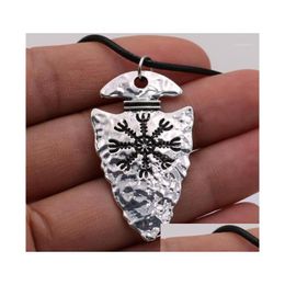 Pendant Necklaces Vegvisir Compass Amet Jewelry Woman Male Necklace Nordic Talisman Fathers Day Gifts 20250886 Drop Delivery Pendants Dhyja