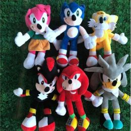 28cm Sonic Stuffed Animals Hedgehog Arrival Tails NNew Echidna Plush Toys The Knuckles Gift Issfr for