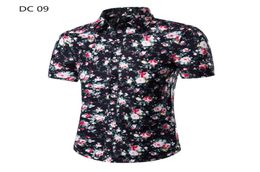 Printing Shirt Men Chemise Homme Fashion Men039s Slim Fit Short Sleeve Dress Shirts Casual Baroque Style Men Shirt Shorts Set7529691