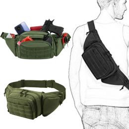 Bags Tactical Gun Bag Military Shoulder Bag Hunting Gun Holster Mag Pouch Concealed Pistol Holder Case for Handgun Airsoft Waist Pack