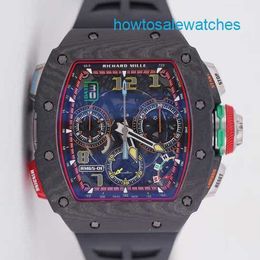 RM Watch Luxury Watch Swiss Watch Rm65-01 Carbon Fibre Machinery Swiss Name Luxury RM6501 Full Set