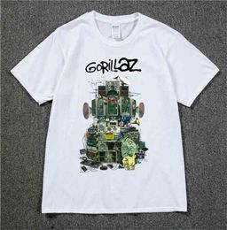 Gorillaz T Shirt UK Rock Band Gorillazs Tshirt HipHop Alternative Rap Music Tee Shirt The NowNow New Album Tshirt Pure Cotton1345295