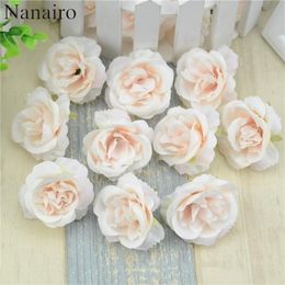 10pcslot Mini Artificial Flowers Silk Roses Heads For Wedding Decoration Party Fake Scrapbooking Floral Wreath Home Accessories C7892203