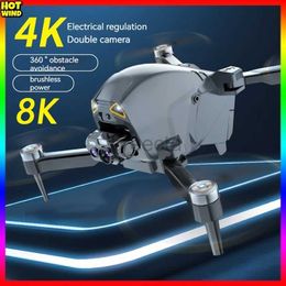 Drones New 4k Drone Professional Obstacle Avoidance 8k Dualhd Camera 5g Brushless Motor Foldable Quadcopter Gifts ldd240313