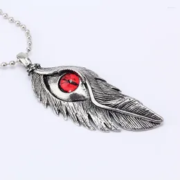 Pendants Men And Women Personality Originality Feather Necklace Thin Self-cultivation Alloy Hip-hop Street Ornaments Pendant