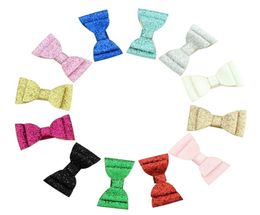 12 Colours Shinny Bling small Double layer Bowknot With Whole Wrapped Safety Hair Clips Kids Hair Accessories Hairpins 8665339010