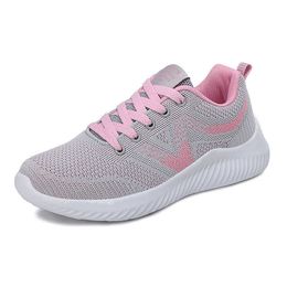 Casual Shoes Sports Shoes Summer Women's Fly Woven Breathable Running Shoes Lightweight and Versatile Casual Trendy