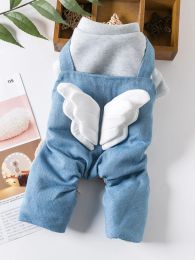 Rompers Pet Clothes Small Dog Wool Jumpsuit Winter Autumn Warm Fashion Sweater Cat Sweet Thick Coat Puppy Cute Jacket Poodle Bulldog Pug