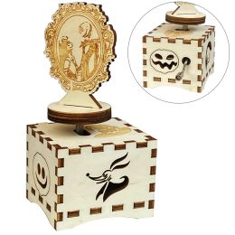 Boxes New Carved Music Box Halloween Christmas Gift Home Decoration Nightmare Halloween