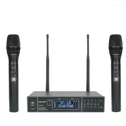 Microphones Professional Wireless Microphone One For Two Home Singing Dedicated Stage FM Microphone-US Plug