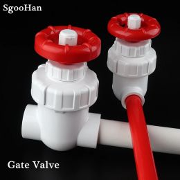 Connectors High Quality I.D. 20~63mm PVC Pipe Gate Valve Precision Flow Control Sluice Switch Garden Irrigation Aquarium Fish Tank Joint