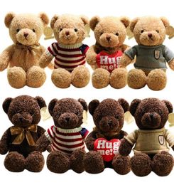 Lovely Soft Teddy Bear Plush dolls Toy Stuffed Animals Playmate Soothing Doll PP Cotton Kids Toys Valentine039s Day gift 30cm6930297