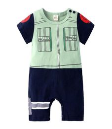 Anime Hatake Kakashi Costumes Baby Boy Clothes Newborn Rompers Cotton Infant Jumpsuits New born Clothing Baby Outfits6764945
